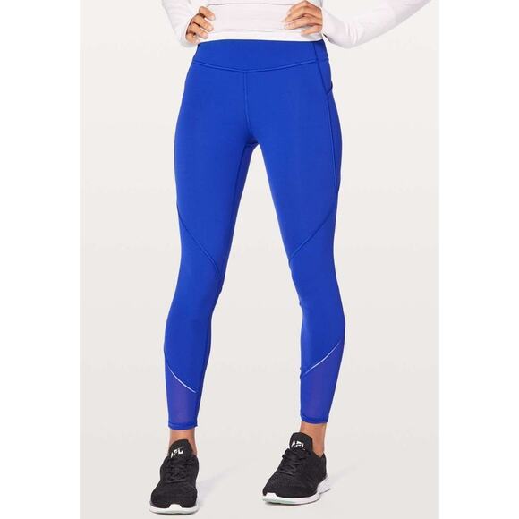 lululemon athletica Pants - Lululemon Gait Keeper 7/8 Tights Leggings Jet Stream Blue Size 4